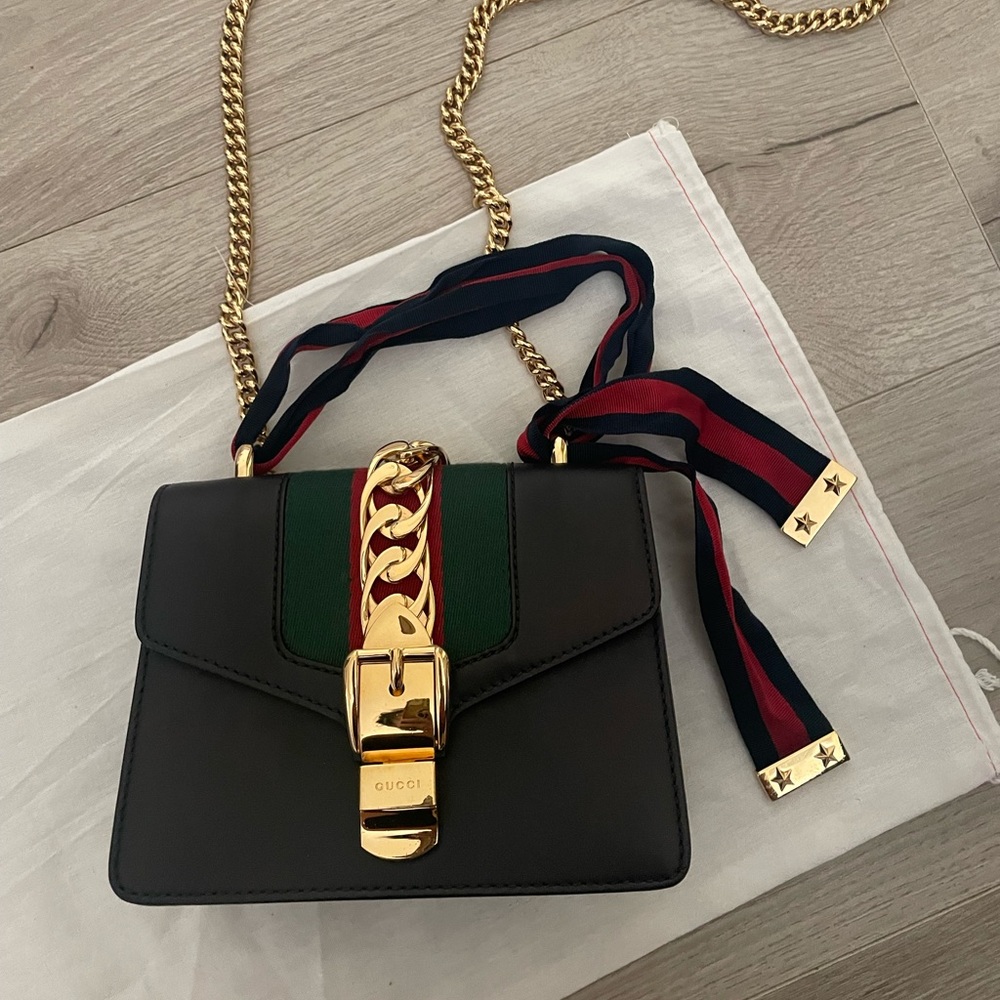Authentic Sylvie Mini Gucci Bag